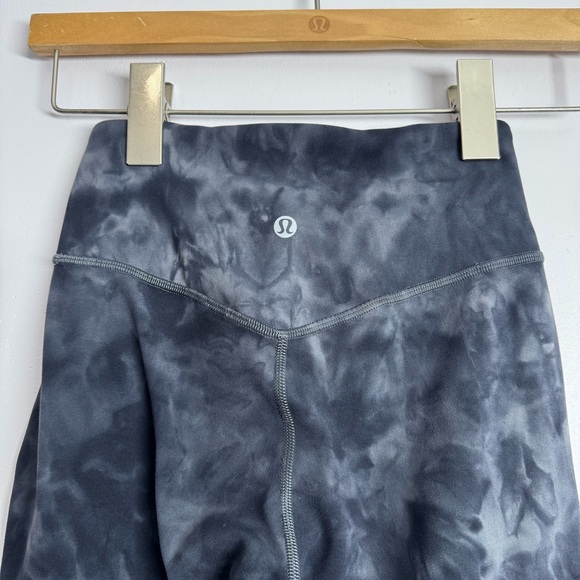 28 - Lululemon Align Jogger Crop *23" Diamond Dye Pitch Grey Graphite Grey Sz 0 - Picture 4 of 5